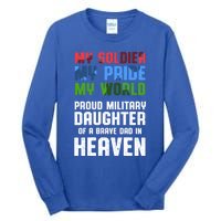 Military Daughter Freedom Memorial Day Gift Tall Long Sleeve T-Shirt