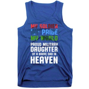 Military Daughter Freedom Memorial Day Gift Tank Top