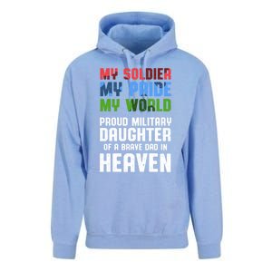 Military Daughter Freedom Memorial Day Gift Unisex Surf Hoodie