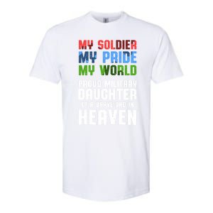 Military Daughter Freedom Memorial Day Gift Softstyle CVC T-Shirt