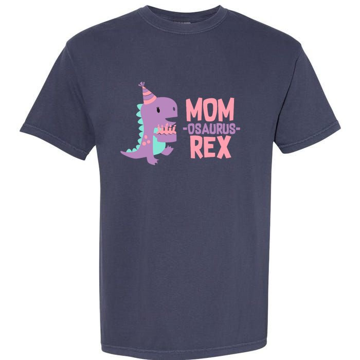 Mom Dinosaur Family Matching Birthday Girl Party Daughtrer Garment-Dyed Heavyweight T-Shirt