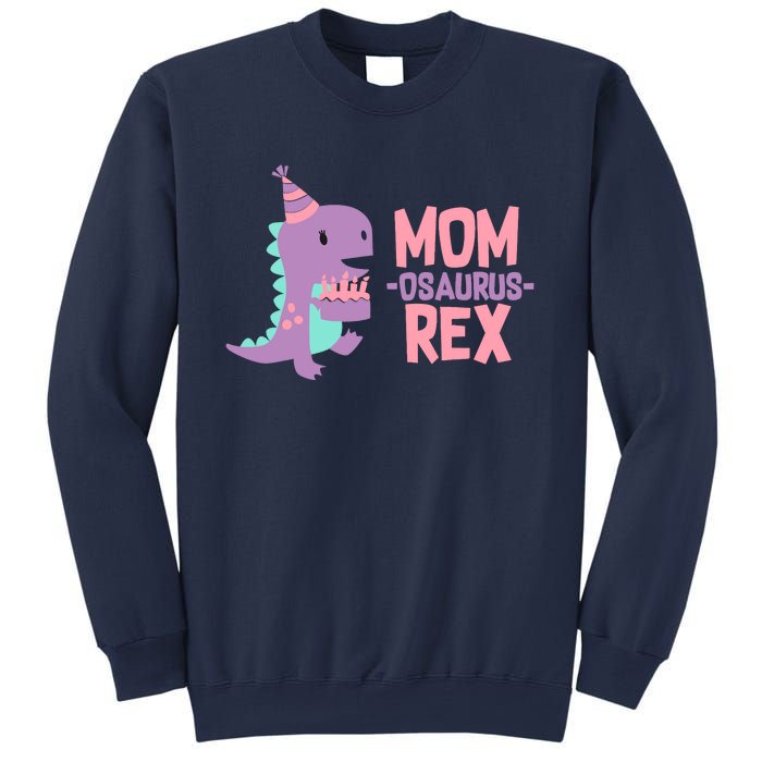 Mom Dinosaur Family Matching Birthday Girl Party Daughtrer Sweatshirt