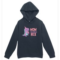 Mom Dinosaur Family Matching Birthday Girl Party Daughtrer Urban Pullover Hoodie