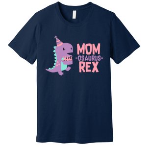 Mom Dinosaur Family Matching Birthday Girl Party Daughtrer Premium T-Shirt