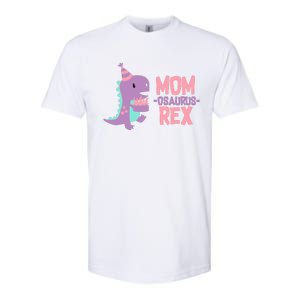 Mom Dinosaur Family Matching Birthday Girl Party Daughtrer Softstyle CVC T-Shirt