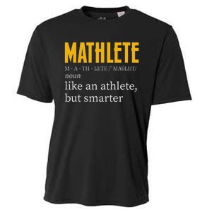 Mathlete Definition Funny Math Geek Math Teacher Nerd Cooling Performance Crew T-Shirt