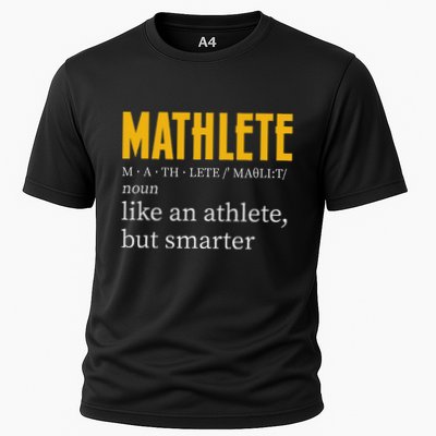Mathlete Definition Funny Math Geek Math Teacher Nerd Cooling Performance Crew T-Shirt