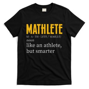 Mathlete Definition Funny Math Geek Math Teacher Nerd T-Shirt