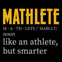 Mathlete Definition Funny Math Geek Math Teacher Nerd Drawstring Bag