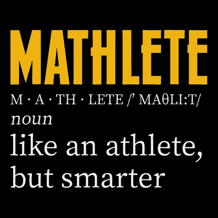 Mathlete Definition Funny Math Geek Math Teacher Nerd Mousepad
