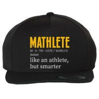 Mathlete Definition Funny Math Geek Math Teacher Nerd Wool Snapback Cap