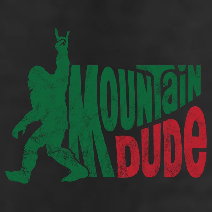 Mountain Dude Funny Bigfoot 7 Panel Mesh Trucker Snapback Hat