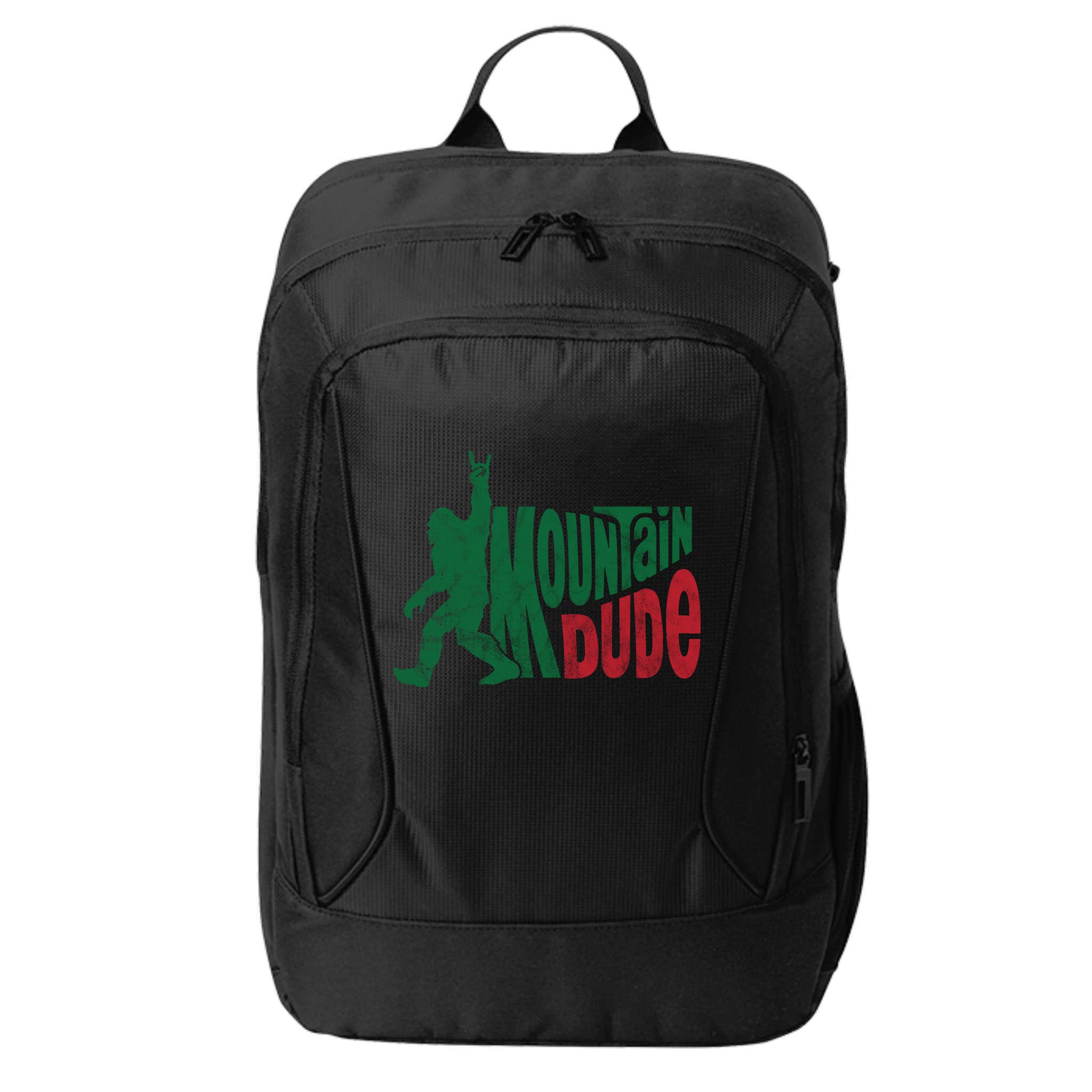 Mountain Dude Funny Bigfoot City Backpack