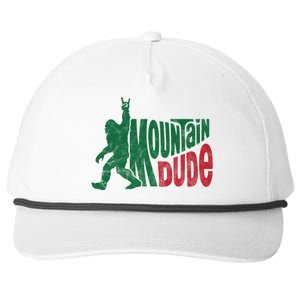 Mountain Dude Funny Bigfoot Snapback Five-Panel Rope Hat