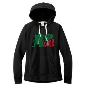 Mountain Dude Funny Bigfoot Women's Fleece Hoodie