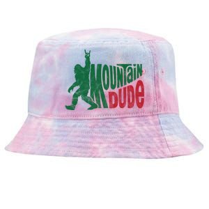 Mountain Dude Funny Bigfoot Tie-Dyed Bucket Hat