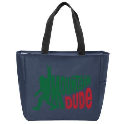 Mountain Dude Funny Bigfoot Zip Tote Bag