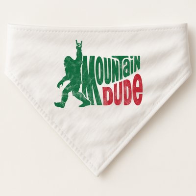Mountain Dude Funny Bigfoot USA-Made Doggie Bandana