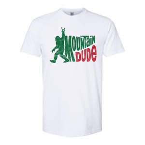 Mountain Dude Funny Bigfoot Softstyle CVC T-Shirt