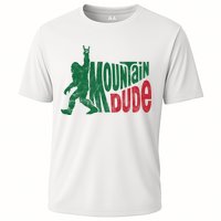 Mountain Dude Funny Bigfoot Cooling Performance Crew T-Shirt