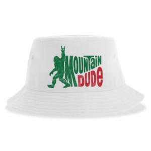 Mountain Dude Funny Bigfoot Sustainable Bucket Hat