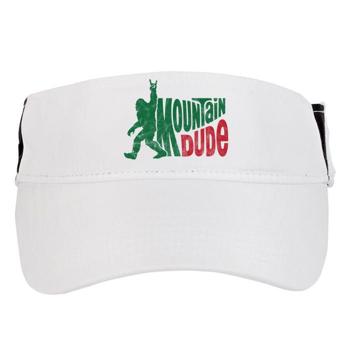 Mountain Dude Funny Bigfoot Adult Drive Performance Visor
