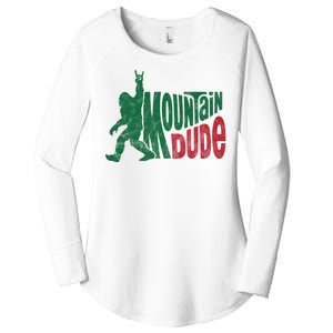 Mountain Dude Funny Bigfoot Women's Perfect Tri Tunic Long Sleeve Shirt