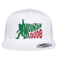 Mountain Dude Funny Bigfoot Flat Bill Trucker Hat