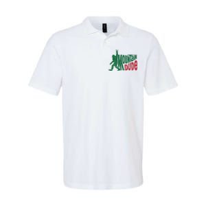 Mountain Dude Funny Bigfoot Softstyle Adult Sport Polo