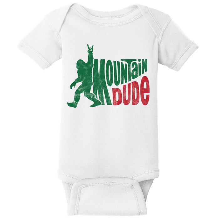 Mountain Dude Funny Bigfoot Baby Bodysuit
