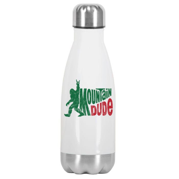 Mountain Dude Funny Bigfoot Stainless Steel Insulated Water Bottle