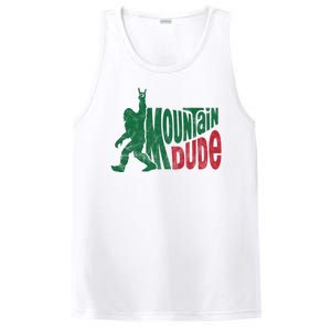 Mountain Dude Funny Bigfoot PosiCharge Competitor Tank