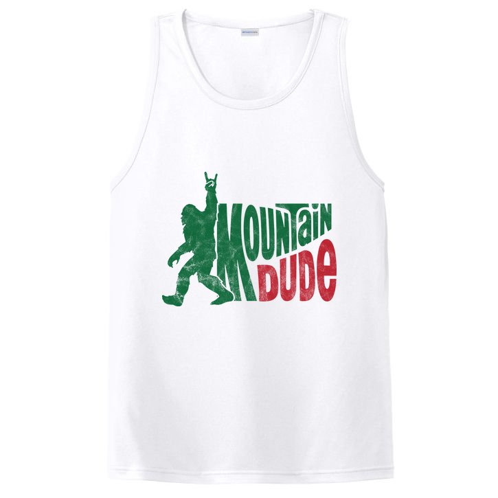 Mountain Dude Funny Bigfoot PosiCharge Competitor Tank
