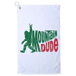 Mountain Dude Funny Bigfoot Platinum Collection Golf Towel