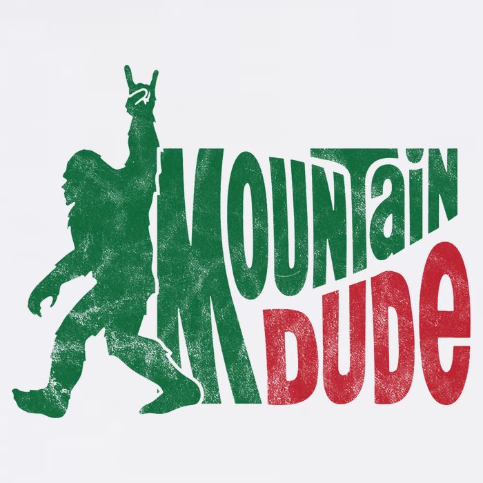 Mountain Dude Funny Bigfoot Womens T-Shirt