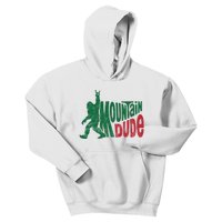 Mountain Dude Funny Bigfoot Kids Hoodie