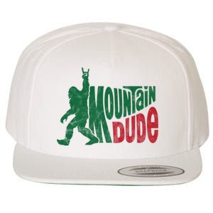 Mountain Dude Funny Bigfoot Wool Snapback Cap