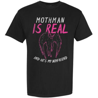 Mothman Design For Cryptid Lover Mothman Is My Boyfriend Garment-Dyed Heavyweight T-Shirt
