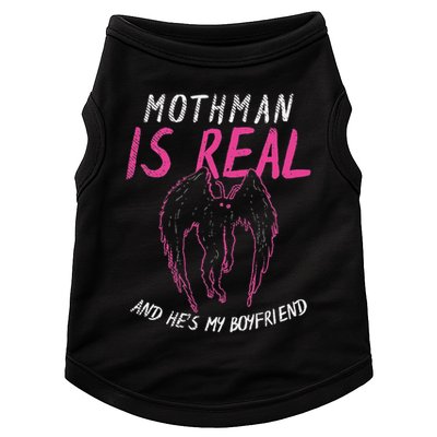 Mothman Design For Cryptid Lover Mothman Is My Boyfriend Doggie Tank