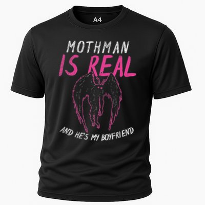 Mothman Design For Cryptid Lover Mothman Is My Boyfriend Performance Shirt