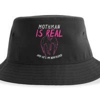Mothman Design For Cryptid Lover Mothman Is My Boyfriend Sustainable Bucket Hat