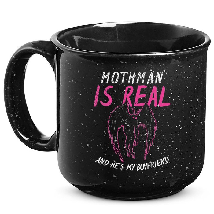 Mothman Design For Cryptid Lover Mothman Is My Boyfriend 15oz Campfire Ceramic Mug