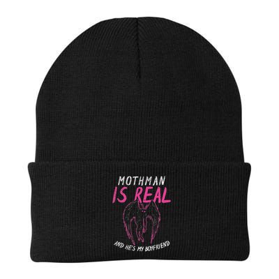 Mothman Design For Cryptid Lover Mothman Is My Boyfriend Beanie