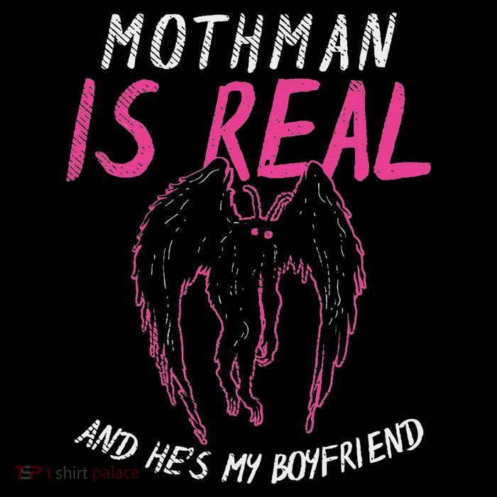 Mothman Design For Cryptid Lover Mothman Is My Boyfriend Ladies Essential Flowy Tank