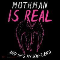 Mothman Design For Cryptid Lover Mothman Is My Boyfriend Tall Sweatshirt