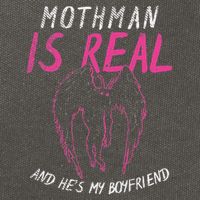 Mothman Design For Cryptid Lover Mothman Is My Boyfriend Cotton Canvas Backpack