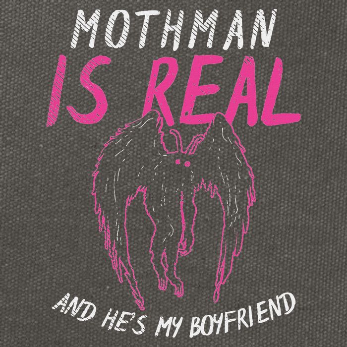 Mothman Design For Cryptid Lover Mothman Is My Boyfriend Cotton Canvas Backpack