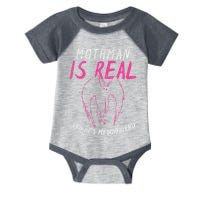 Mothman Design For Cryptid Lover Mothman Is My Boyfriend Infant Baby Jersey Bodysuit