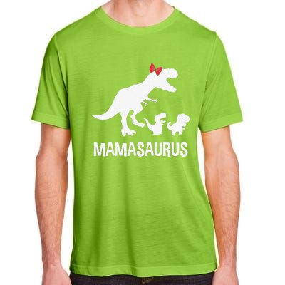 Mamasaurus Dinosaurus Family Funny Mother Gift Idea Adult ChromaSoft Performance T-Shirt