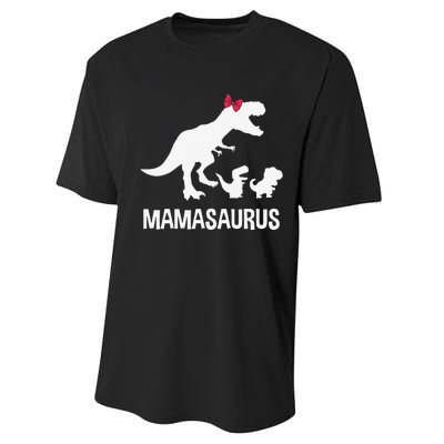 Mamasaurus Dinosaurus Family Funny Mother Gift Idea Performance Sprint T-Shirt